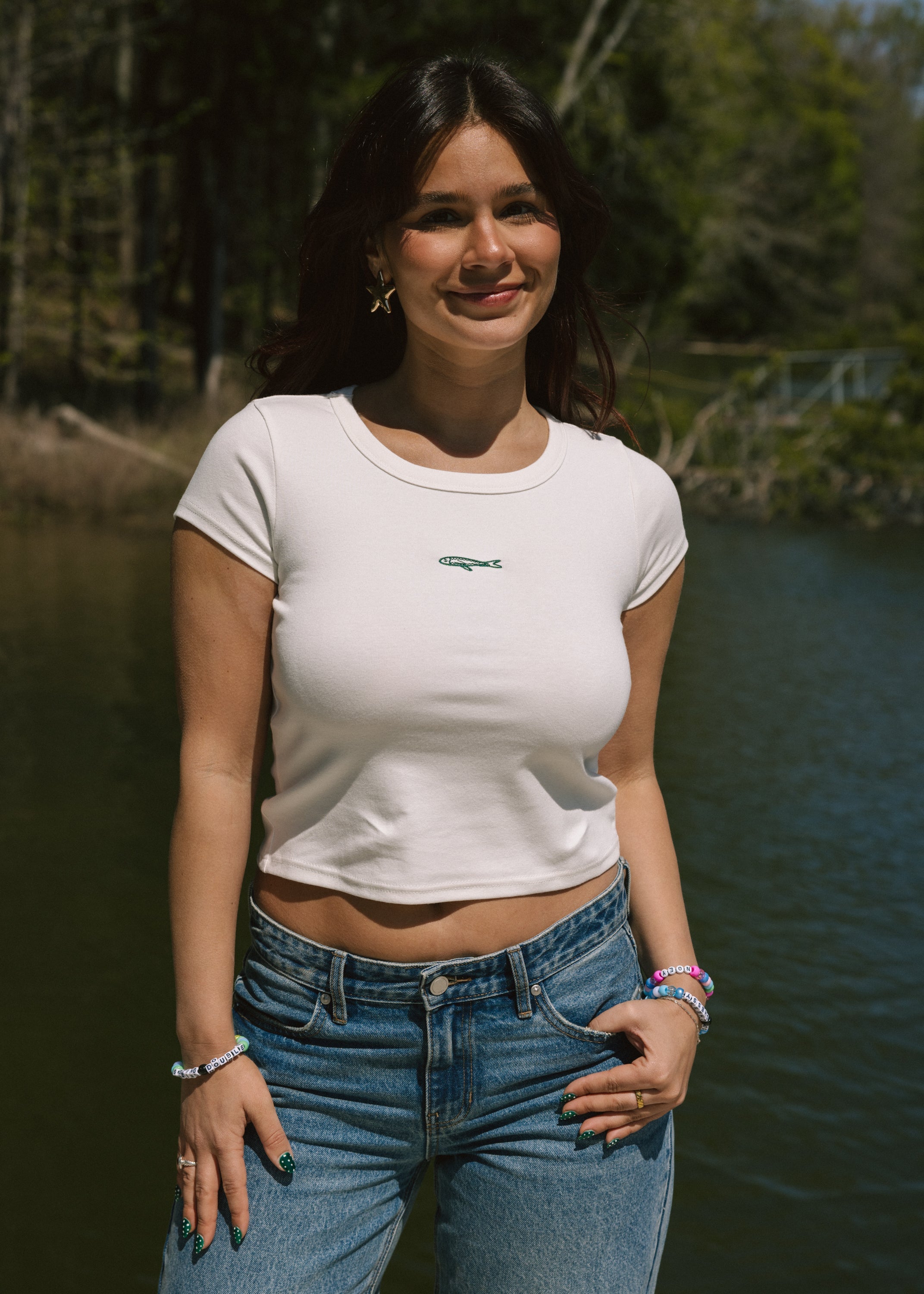 White Fish Baby Tee