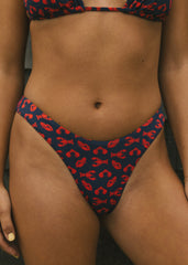 Red Floral Triangle Bikini Sets