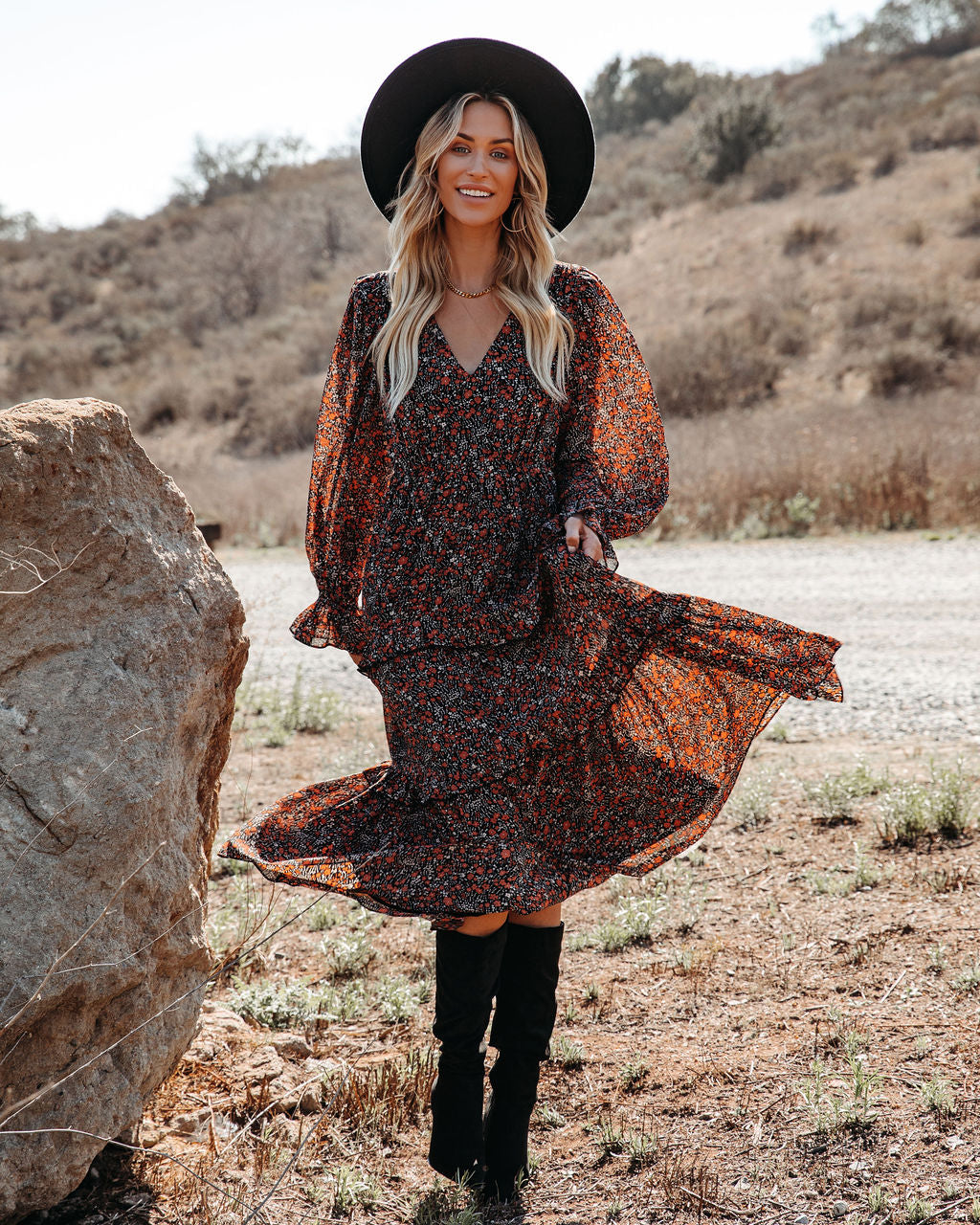 Artistry Pocketed Floral Ruffle Tiered Maxi Dress – Groovy Mimi