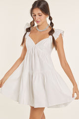 White Babydoll Mini Dress