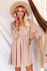 Bridgerton Metallic Swiss Dot Babydoll Dress