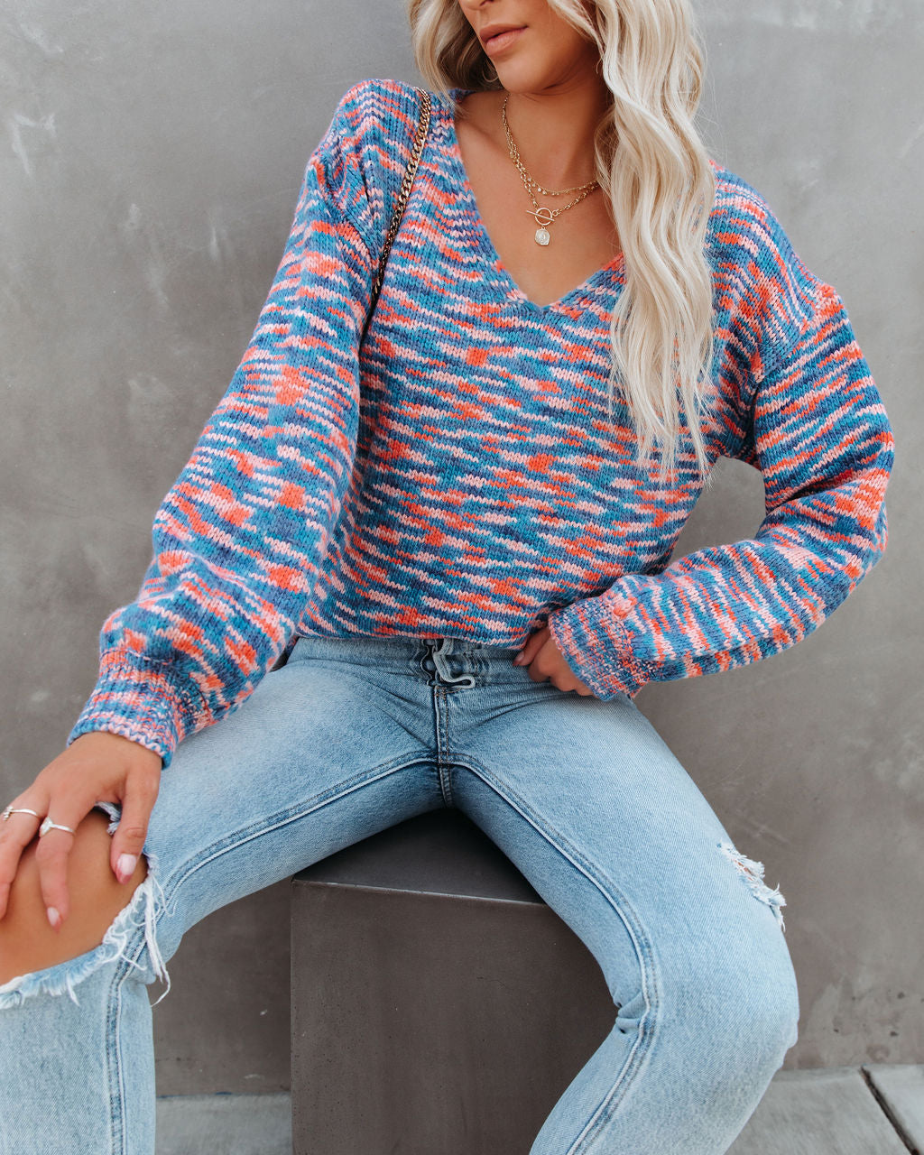 Chrissi Balloon Sleeve Knit Sweater - FINAL SALE