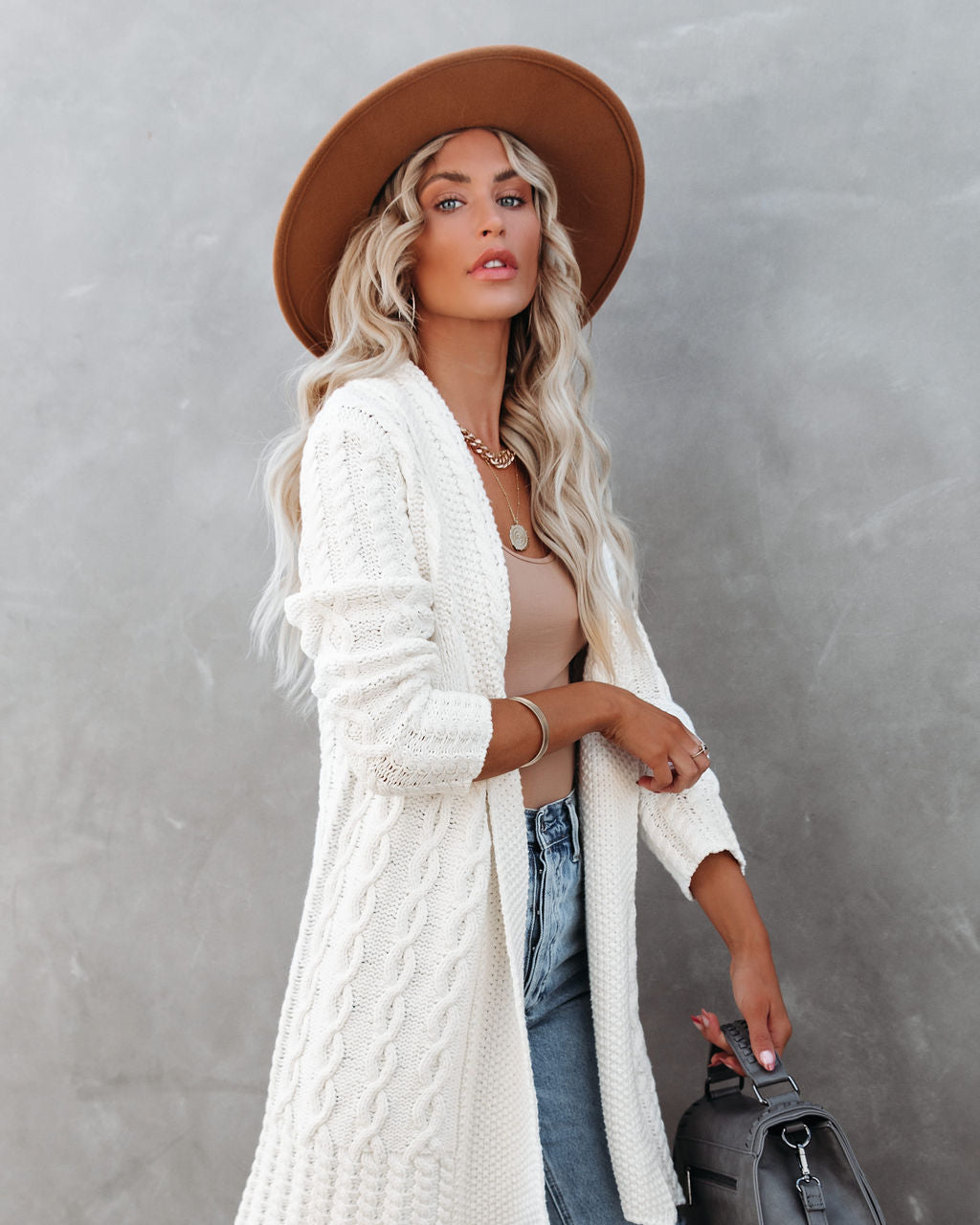 Corben Cotton Blend Cable Knit Cardigan - FINAL SALE