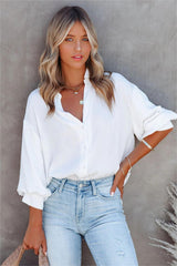 Cava Puff Sleeve Button Down Shirt