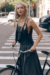 Black Lace Trim Tank Top
