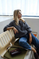 Heathert Deep Grey Button Down Cardigan