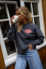 Grey California Print Sweatshirt