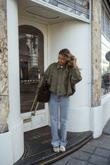 Olive Green Batwing Jacket