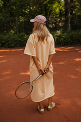 Pale Yellow Looose Fit Midi Dress