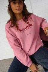 Pink Drop Shoulder Sweatshirt