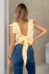Yellow Self-Tie Top