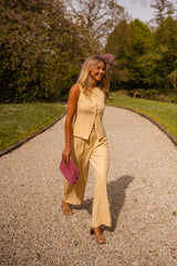 Yellow Button Down Tank Top
