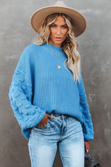Fall Bucket List Knit Sweater - Dark Blue - FINAL SALE