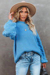 Fall Bucket List Knit Sweater - Dark Blue - FINAL SALE