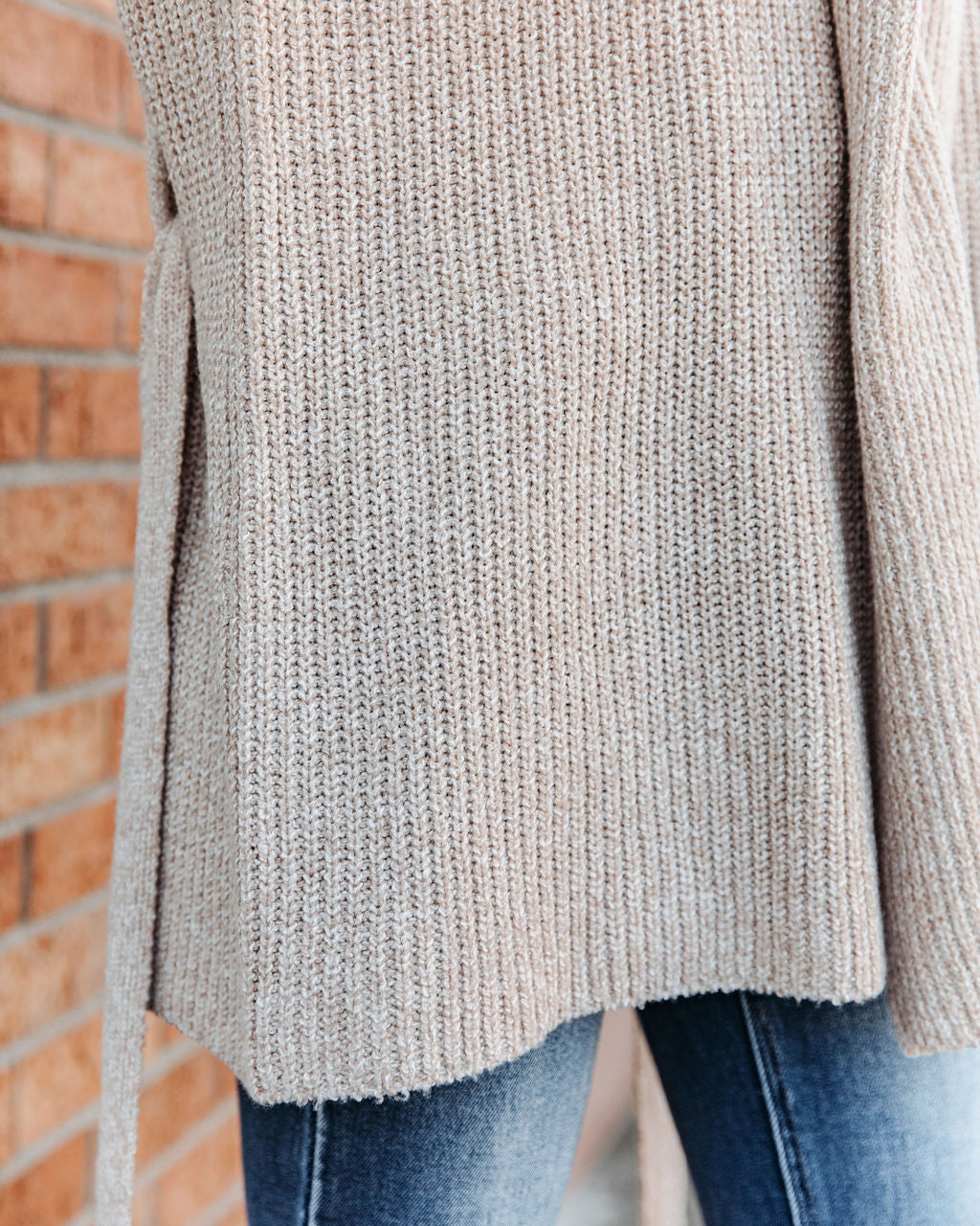 Fanning Belted Knit Cardigan - FINAL SALE