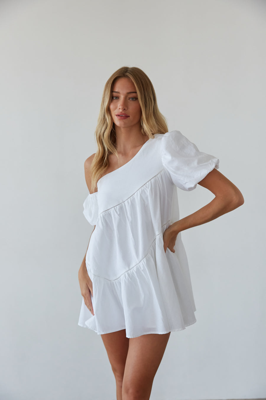 Francesca Puff Sleeve Babydoll Mini Dress