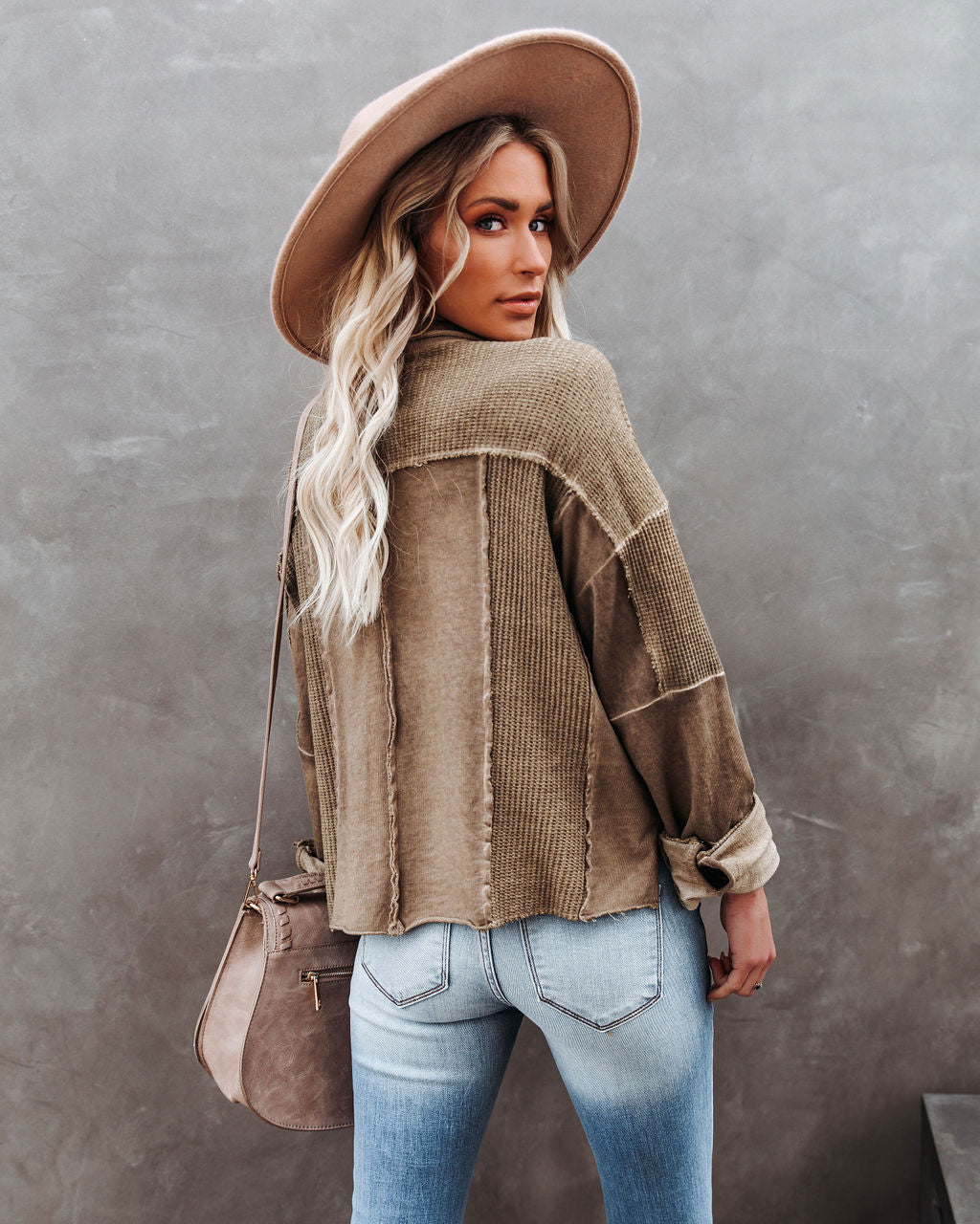 Hempstead Cotton Pocketed Distressed Shacket