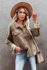 Hempstead Cotton Pocketed Distressed Shacket