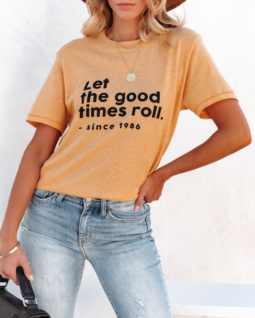 Let The Good Times Roll Cotton Blend Tee