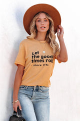 Let The Good Times Roll Cotton Blend Tee