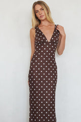 Sweet Polka Dot Maxi Dress