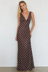Sweet Polka Dot Maxi Dress