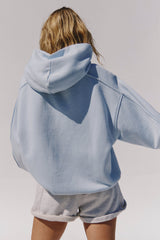 Light Blue Hooded Sweatshirt