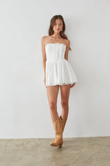 Sweet Princess Strapless Corset Mini Dress
