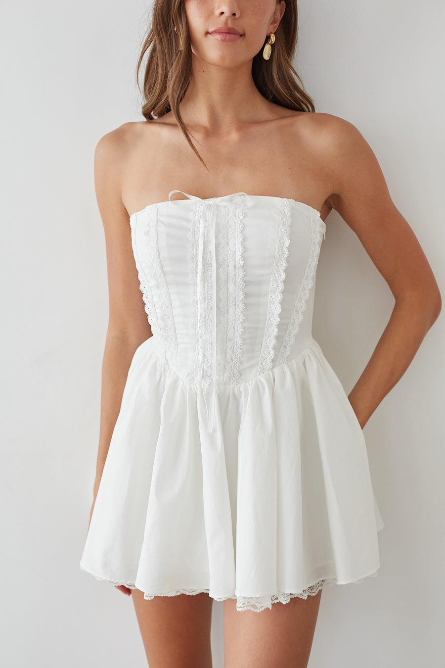 Sabrina Strapless Coquette Corset Mini Dress