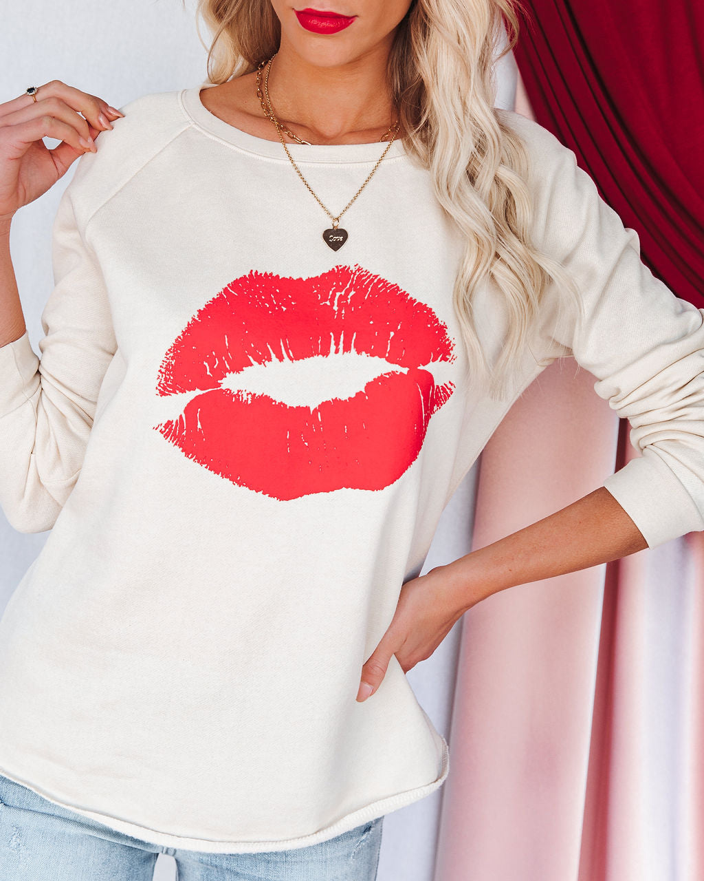 Smooch Premium Cotton Blend Raglan Pullover - FINAL SALE