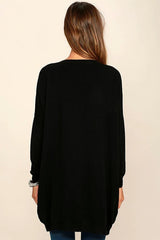 Black Tunic Knit Sweater