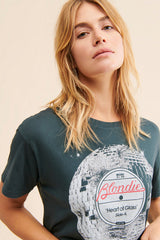 Deep Green Graphic Short Sleeves Tee