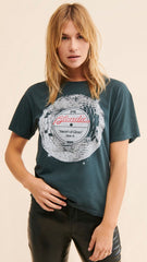 Deep Green Graphic Short Sleeves Tee