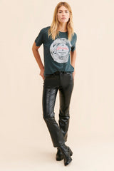 Deep Green Graphic Short Sleeves Tee