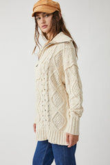 Beaige Cable Knit Sweater