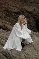 White Sleek Satin Mini Dress