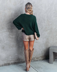Hunter Green Knit Sweater