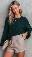 Hunter Green Knit Sweater