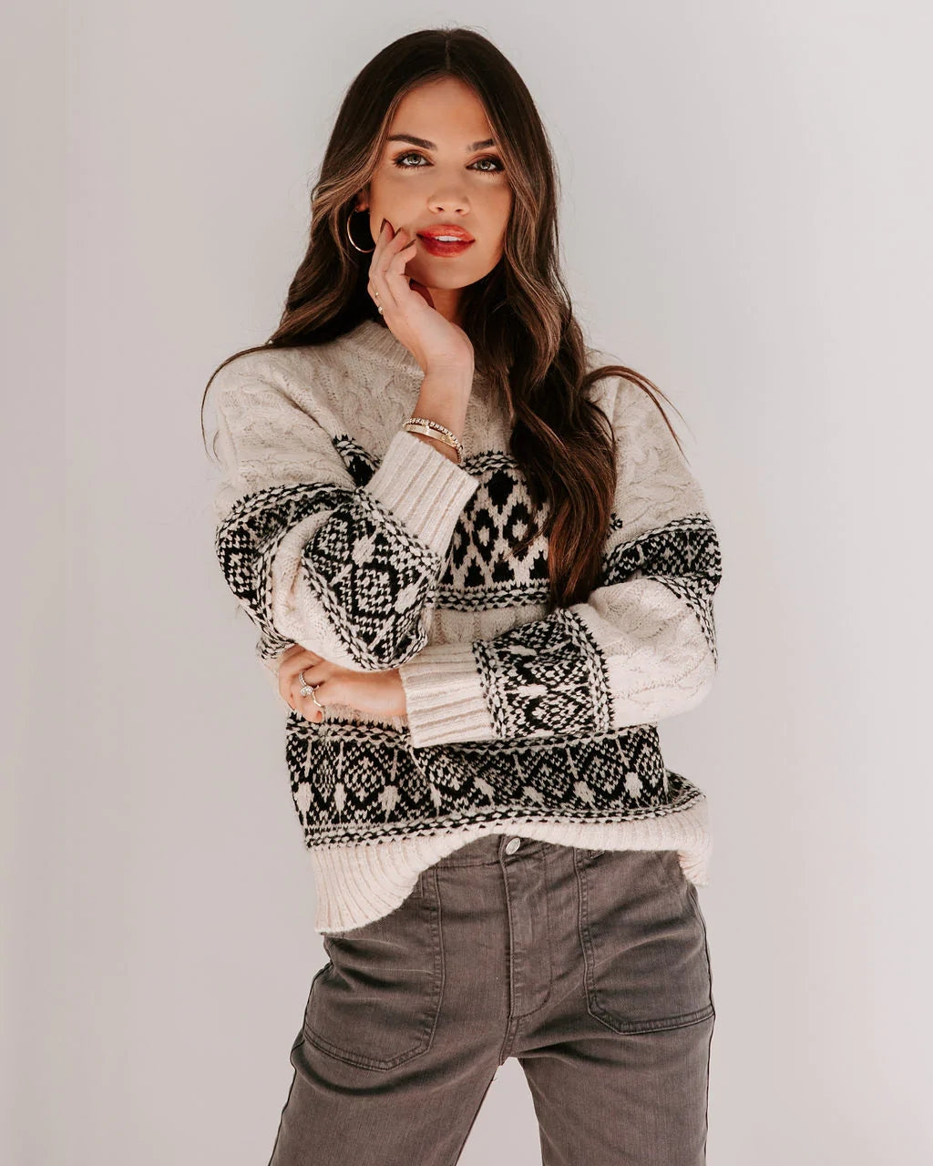 Vintage Cable Knit Sweater