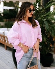 Pink Striped Button Down Shirt
