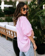 Pink Striped Button Down Shirt