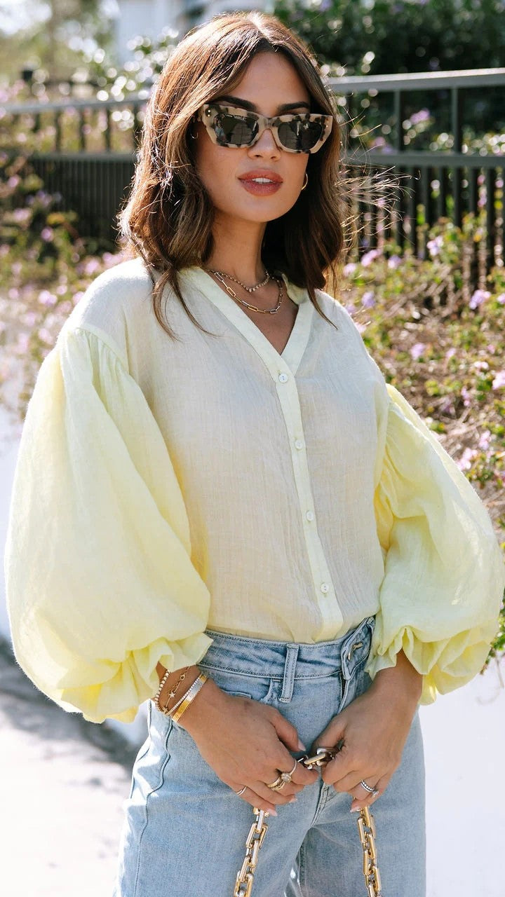 White Button Down Blouse