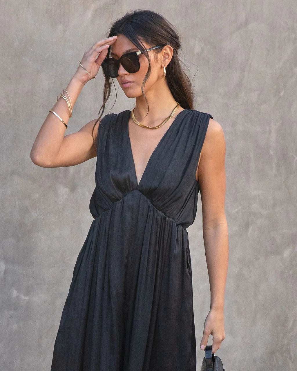 Black Wide-Leg Jumpsuits