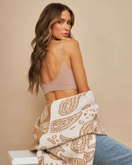 Almond Cami Crop Tank Top