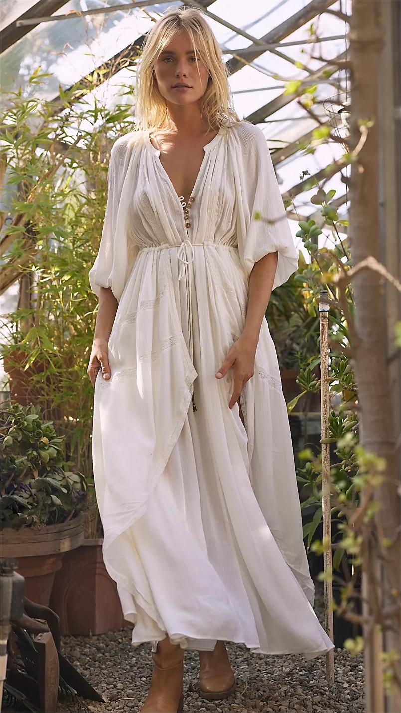 White Withdraw Maxi Dress