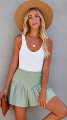 Mint Green Mini Skort