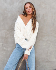 Oatmeal Button Front Cardigan