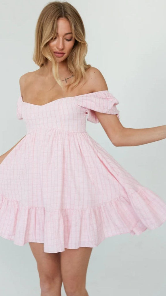 PURE CHARM BABYDOLL MINI DRESS main image 0