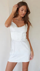 White Slip Mini Dress
