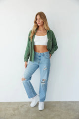 Olive Green Button Down Shirt